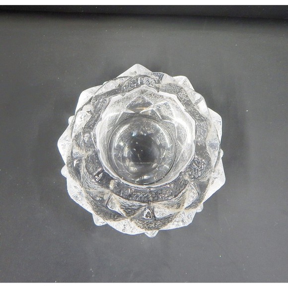 Orrefors Sweden Firefly Nimbus Artichoke Crystal Candle Holder - Picture 6 of 16